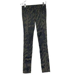𝅺joe's Jeans Green & Black Icon Skinny Ankle Pants size 26